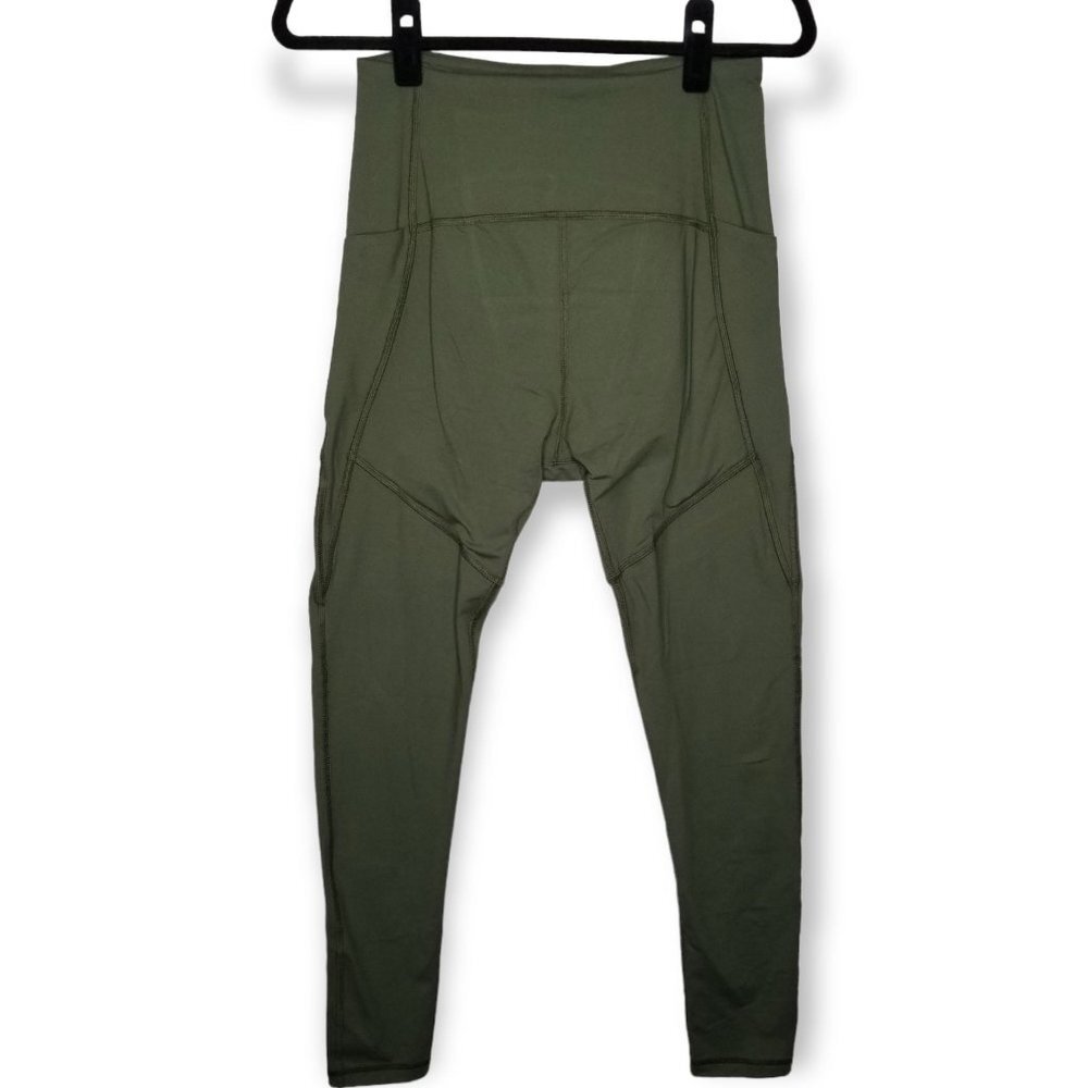⚡️Thinx Moderate Absorbency Leggings Period Leggings High Rise Green Size Medium - Picture 2 of 8